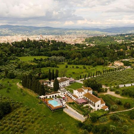 Villa Tolomei Hotel & Resort Флоренція Екстер'єр фото Aerial view of the villa