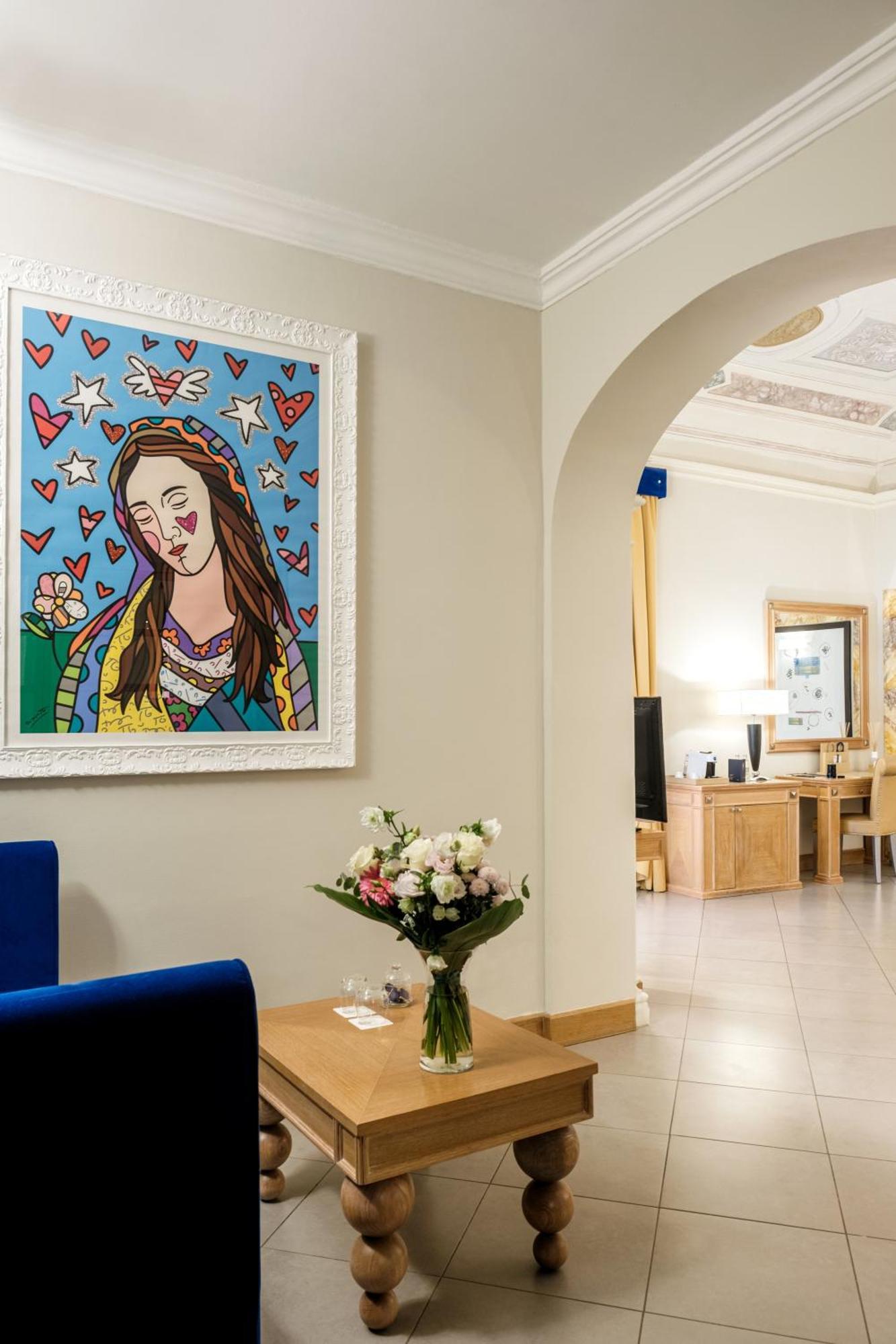 Villa Tolomei Hotel & Resort Флоренція Екстер'єр фото A painting by the artist